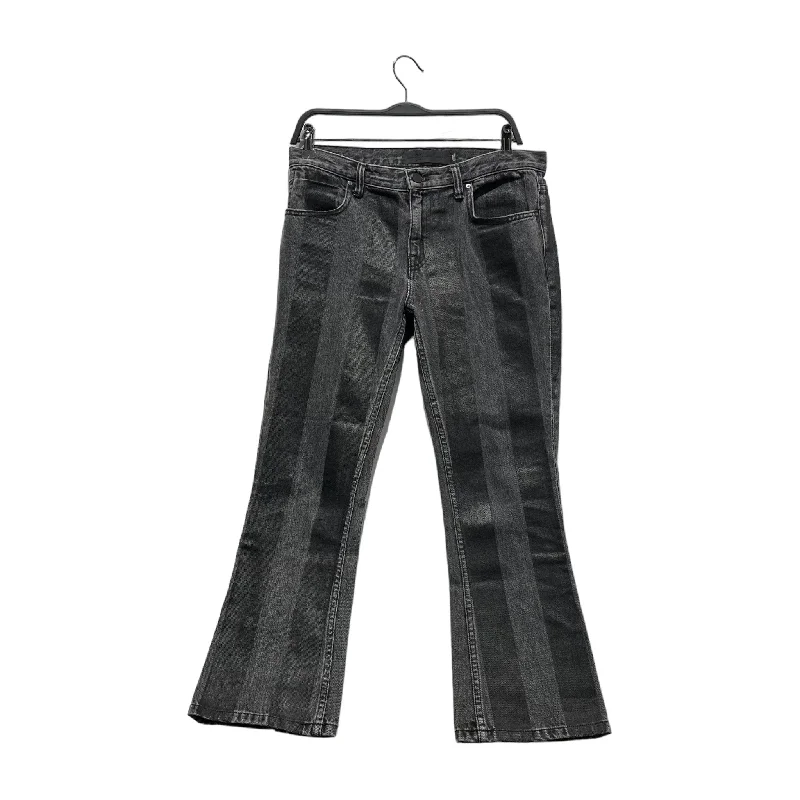 Alexander Wang/Straight Pants/27/Stripe/Denim/BLK/