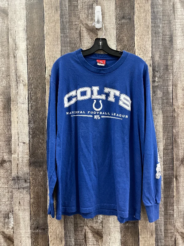 Blue Top Long Sleeve Nfl, Size L