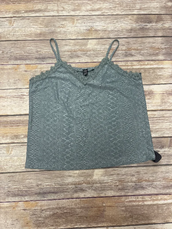 Green Top Sleeveless Shein, Size L