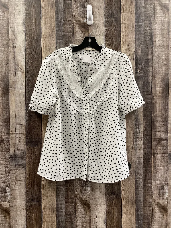 Polkadot Pattern Top Short Sleeve Entro, Size M