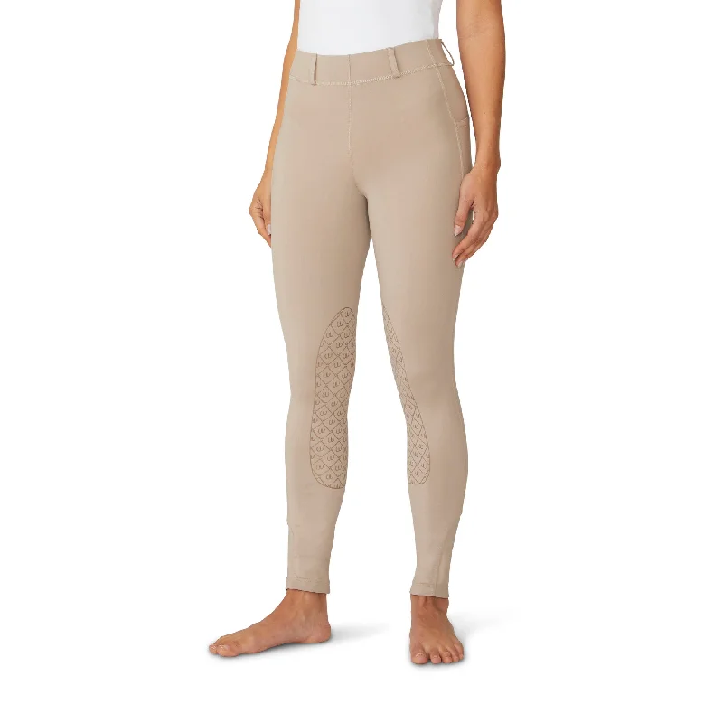 Women's AeroWick Knee Patch Tight - Neutral Beige